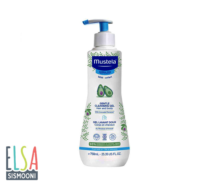 شامپو موستلا سروبدن درموکلیزینگ mustela