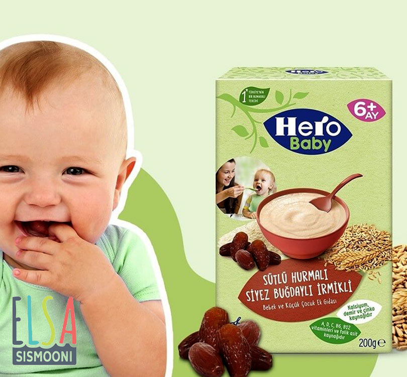 سرلاک هروبیبی غلات و خرما و شیر Hero Baby