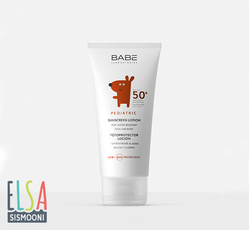 لوسیون ضدآفتاب کودکان +SPF50 بیب BABE