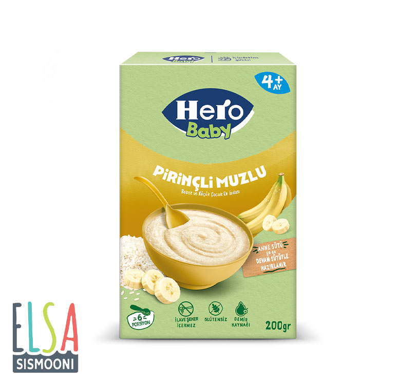 سرلاک هروبیبی برنج و موز و شیر Hero Baby