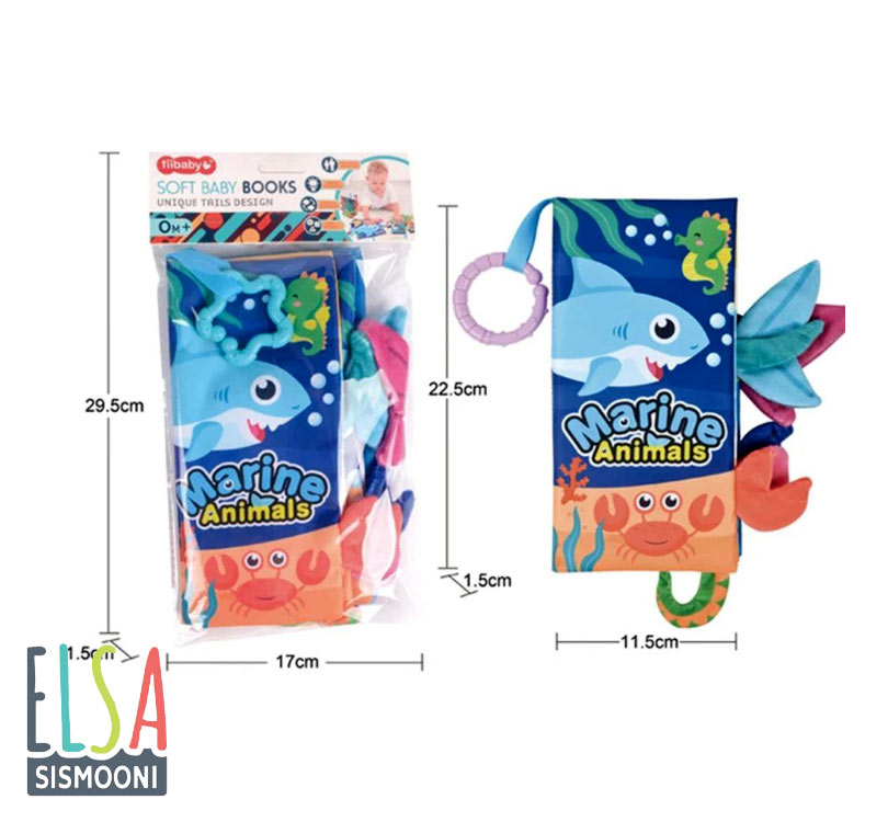 کتاب حمام پارچه ای بزرگ tiibaby کتاب حمام پارچه ای بزرگ tiibaby